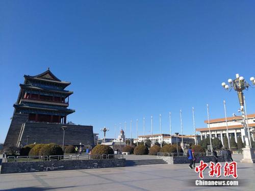 資料圖：北京的藍天。<a target='_blank' href='http://www.chinanews.com/' >中新網</a>記者 張尼 攝