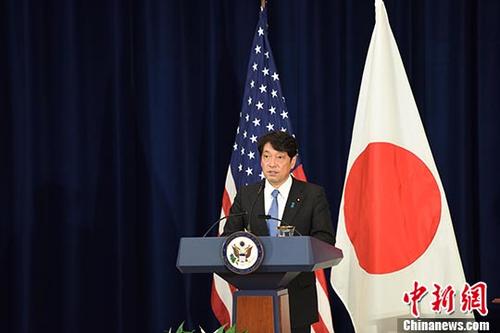 資料圖：日本防衛(wèi)大臣小野寺五典。 <a target='_blank' href='http://www.chinanews.com/'>中新社</a>記者 鄧敏 攝