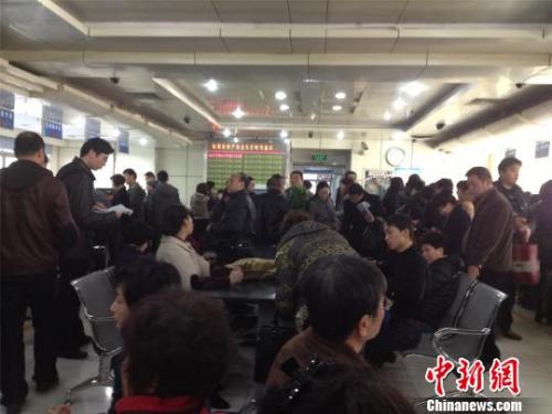 資料圖：杭州市房產(chǎn)交易中心辦證大廳，市民正在咨詢、辦理業(yè)務(wù)。李夢清 攝