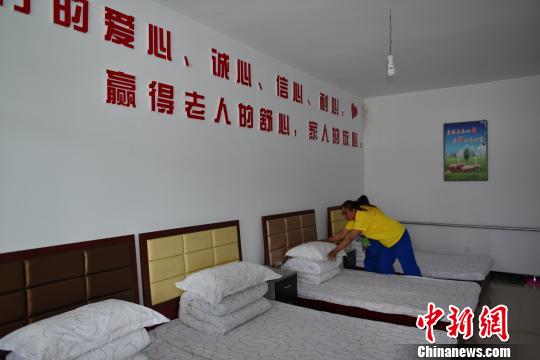 圖為西寧市湟中縣林馬村老年之家內(nèi)景。資料圖 丁洪 攝
