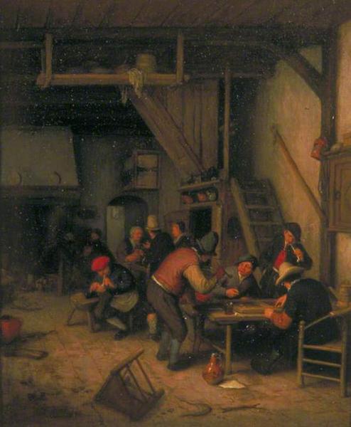 Tavern with Tric-Trac or Backgammon Players， 1669–1674