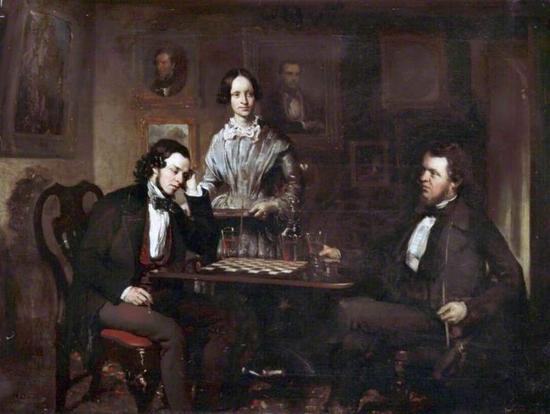 Chess Players， c.1840–c.1850