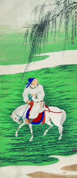 《春郊試馬圖》，成交價806萬元
