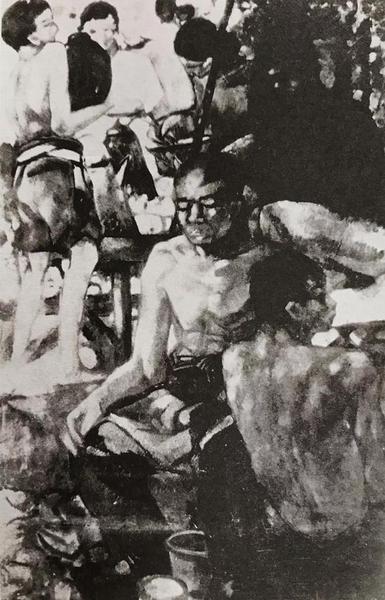 《民間》，林風(fēng)眠，油畫，1927年