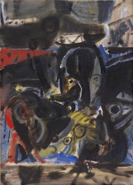 《無(wú)題111》 吳大羽 布面油畫 52.7×37.8cm  約1980年