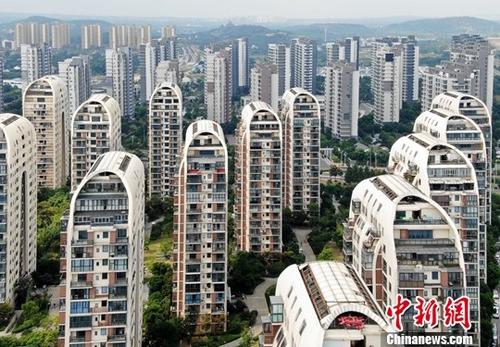 9月15日，航拍蘇州一處樓盤。<a target='_blank' href='http://www.chinanews.com/'>中新社</a>記者 泱波 攝
