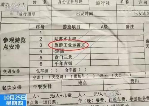 蘇州一日游成一日購 旅游局:從嚴(yán)從快處理