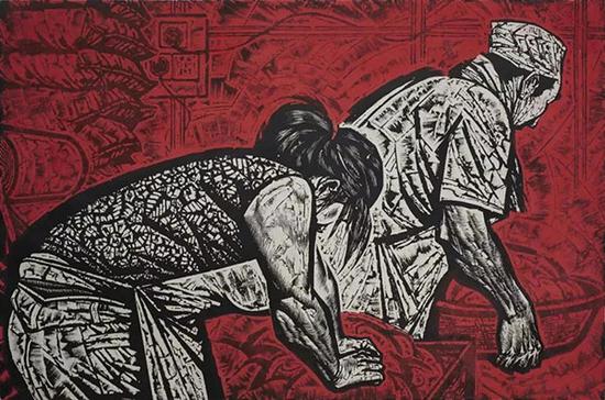 代大權(quán) 紅霞面店 50×100cm