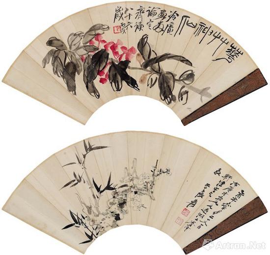 齊白石、張大千 《花草神仙&梅竹雙清》 317.75萬元