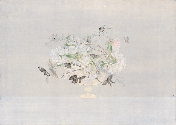 高茜，失憶癥，  84.5×115.5cm，紙本水墨設(shè)色，2016  GAO Qian, Amnesia, 84.5×115.5cm, Ink and color on paper, 2016