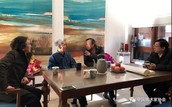 中國文聯(lián)、中國美協(xié)看望慰問劉勃舒先生