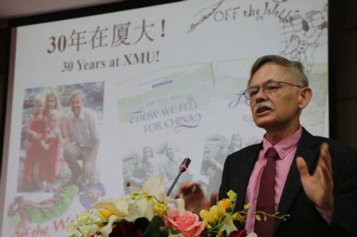 資料圖：廈門大學(xué)外籍教授潘維廉。圖片來源：廈門大學(xué)新聞網(wǎng)