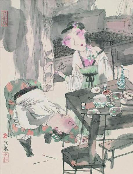 ▲《馬小娟畫金瓶梅百圖》，上海人民美術(shù)出版社