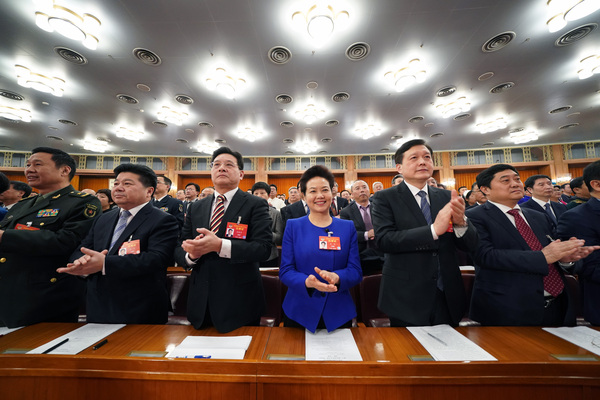 2019年3月3日下午3時(shí)，全國政協(xié)十三屆二次會議在人民大會堂開幕。 本報(bào)記者 賈寧攝