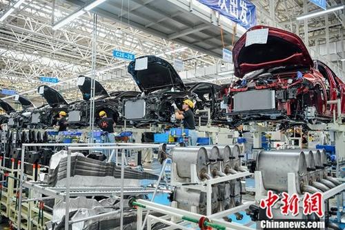 資料圖：汽車生產(chǎn)車間。<a target='_blank' href='http://www.chinanews.com/'>中新社</a>記者 佟郁 攝