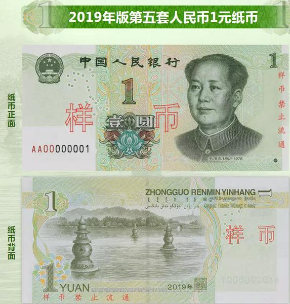 樣幣。圖片來自央行網站