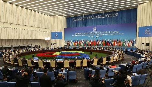2014年5月21日，亞洲相互協(xié)作與信任措施會(huì)議第四次峰會(huì)在上海舉行。新華社記者 龐興雷 攝