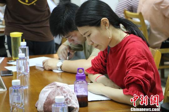 參賽者認真地投入比賽。　趙強 攝