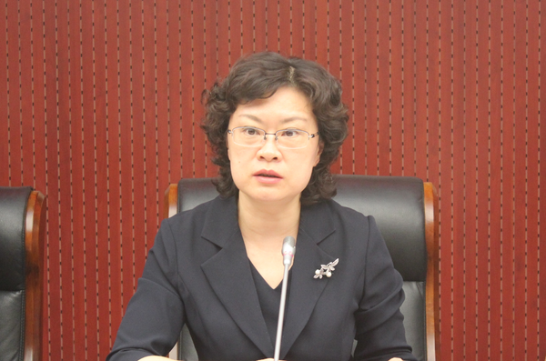 圖為出席懇談會的東城區(qū)委副書記、區(qū)長金暉 人民政協(xié)網(wǎng)記者 李敏杰 攝