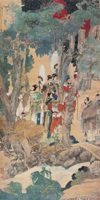 任伯年《華祝三多圖》，西泠印社2011春拍會獲價1.67億元