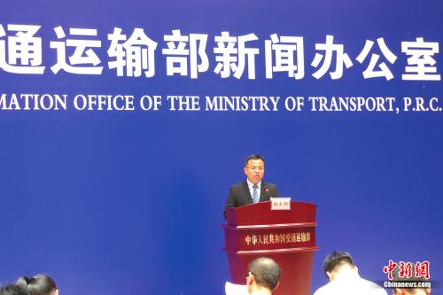 交通運輸部發(fā)言人孫文劍。張旭 攝