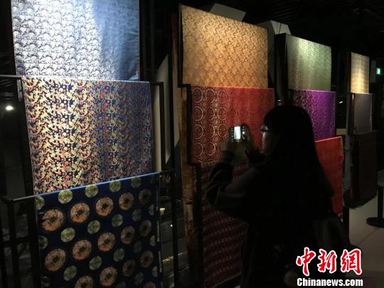 圖為觀眾正在看展?！≡酪劳?攝
