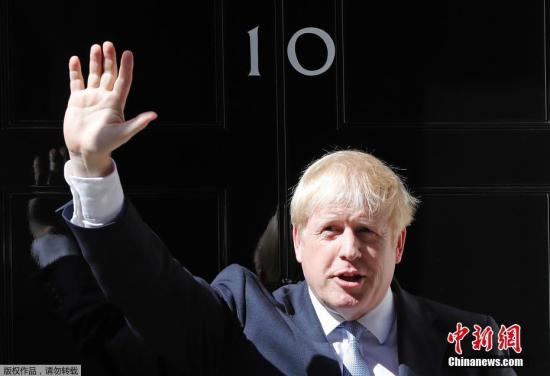 資料圖片：英國(guó)首相約翰遜