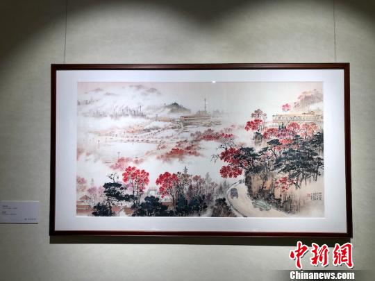 藝術(shù)館中，有錢松喦家屬授權(quán)復(fù)制的作品100多幅?！O權(quán) 攝