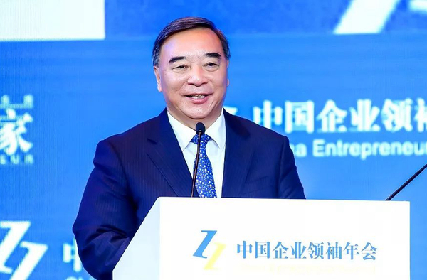 圖為宋志平發(fā)表演講。圖片來源：微信公眾號“中國企業(yè)家雜志”