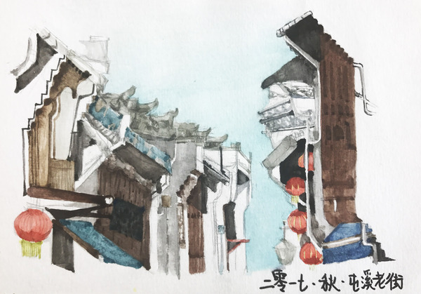 《徽州印象2》，學(xué)生姓名：郭曄萱