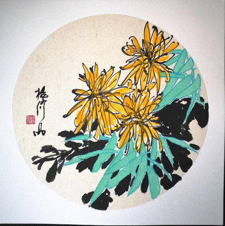 4 作者：楊修品 作品名稱：《竹菊祝吉》