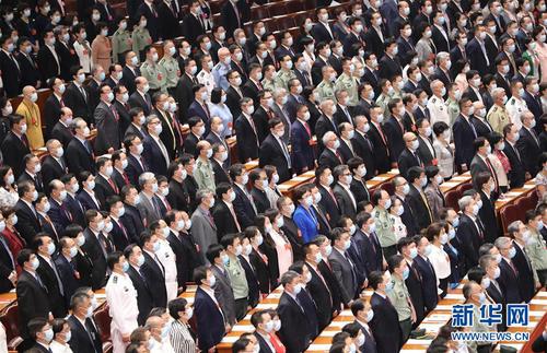 5月21日，中國人民政治協(xié)商會議第十三屆全國委員會第三次會議在北京人民大會堂開幕。 新華社記者 丁林 攝