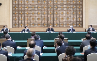 趙樂(lè)際與民盟、致公黨、僑聯(lián)界別政協(xié)委員共商國(guó)是