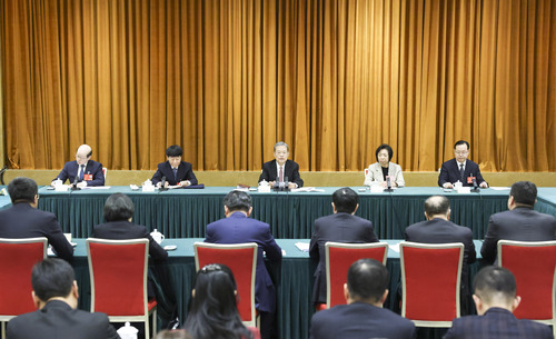 趙樂(lè)際參加致公黨、僑聯(lián)、對(duì)外友好界委員聯(lián)組會(huì)